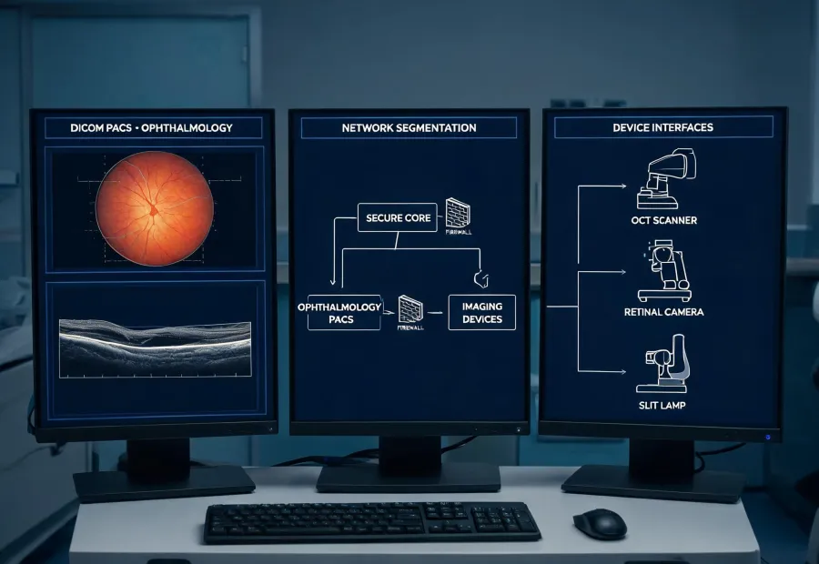 Clinic integration architecture for ophthalmic devices